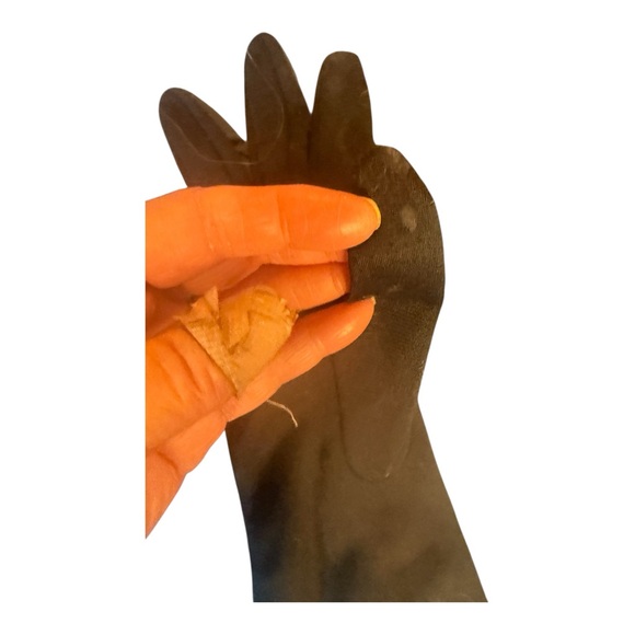 Vintage Black Cloth Elegant Long Gloves - Picture 5 of 5